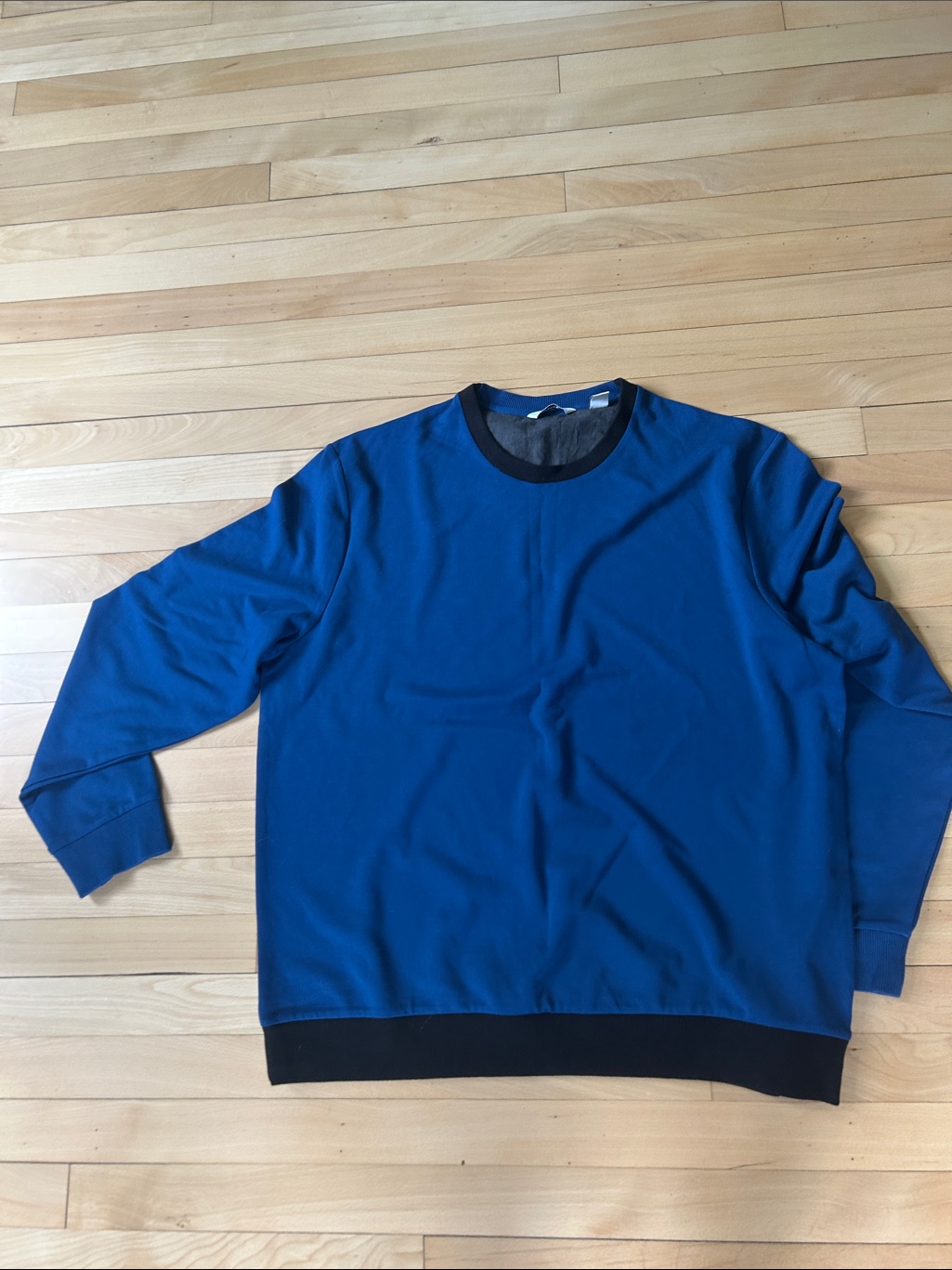 Calvin Klein Royal Blue Crewneck Sweatshirt With Black Trim